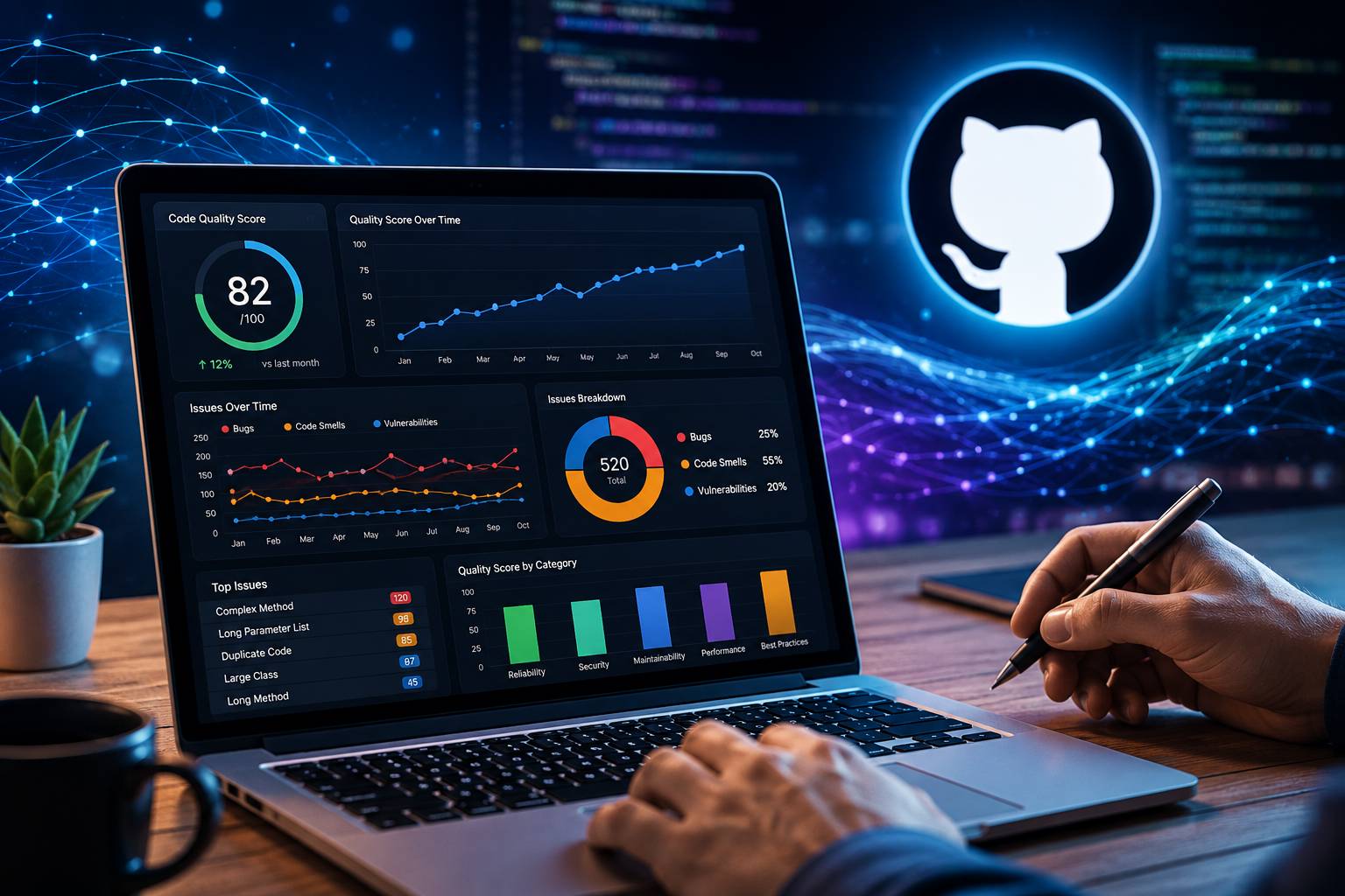 GitHub Code Quality Trends: Theo D&otilde;i Chất Lượng Code Theo Thời Gian