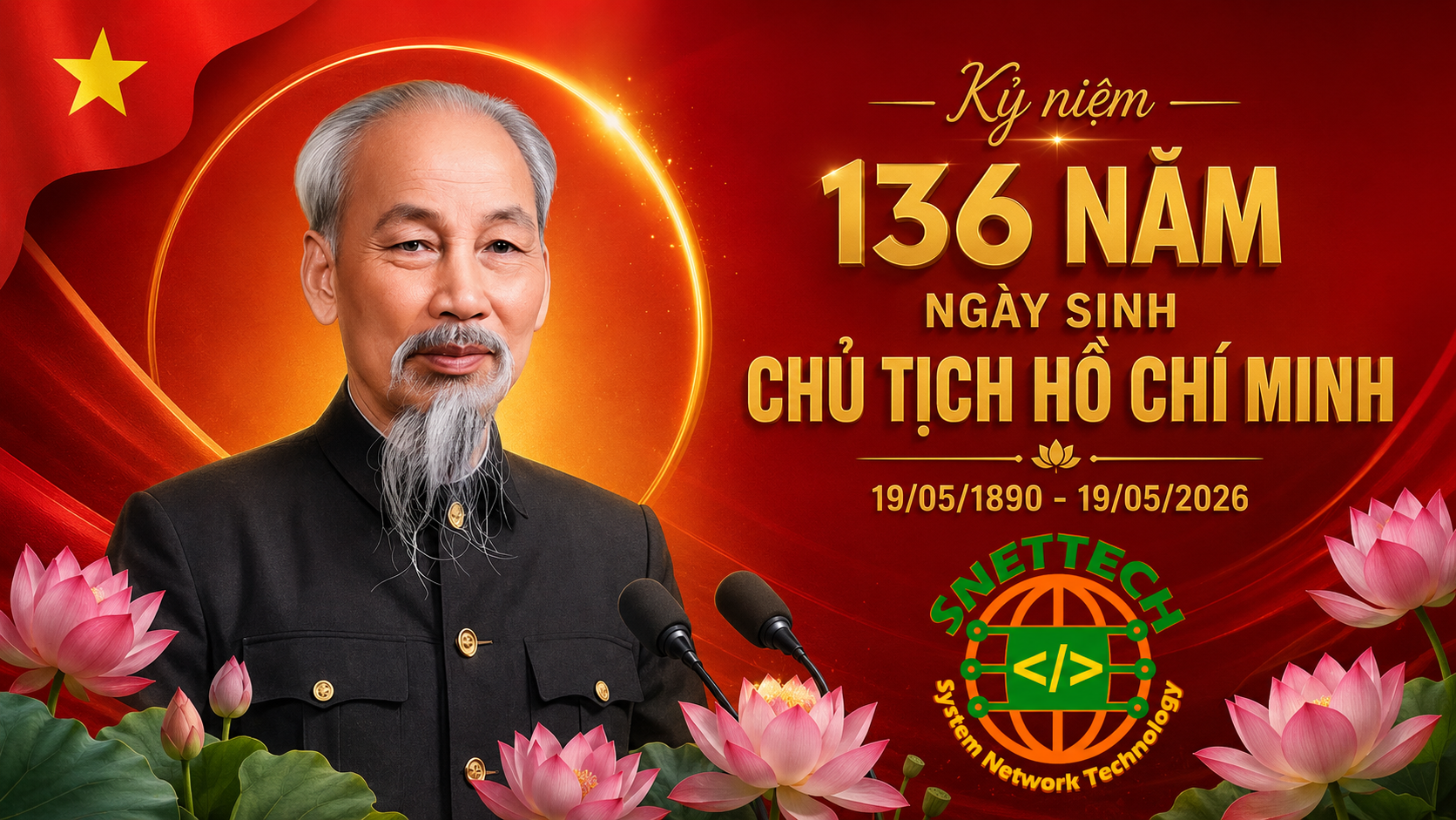 Kỷ Niệm 136 Năm Ngày Sinh Chủ Tịch Hồ Chí Minh Vĩ Đại Trong Kỷ Nguyên Số