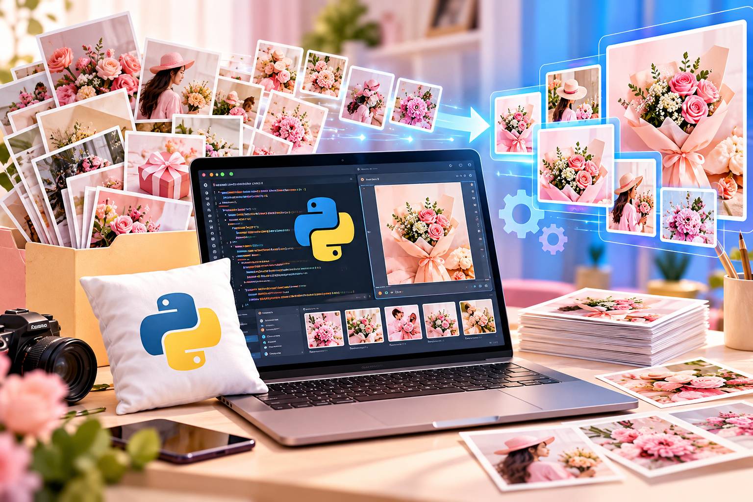 Python Pillow: C&aacute;ch Xử L&yacute; Ảnh SEO H&agrave;ng Loạt Dịp 20/10