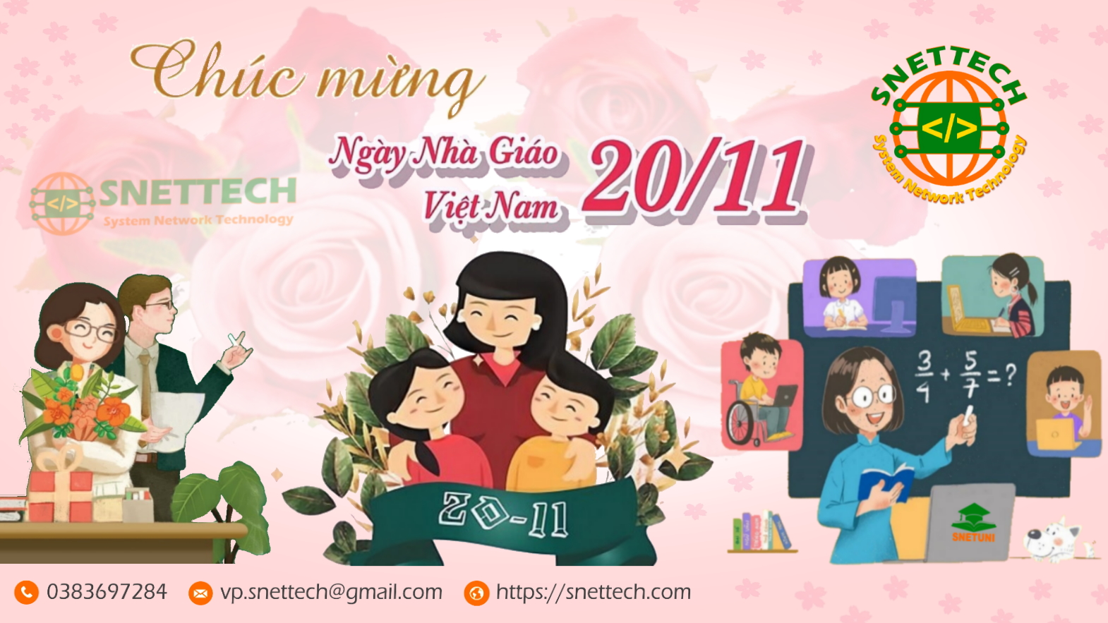 SNETTECH chúc mừng ngày Nhà Giáo Việt Nam 20/11 năm 2024