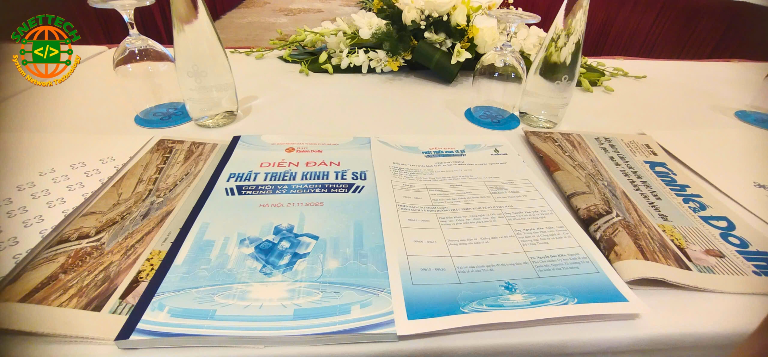 Đại diện Công ty Công Nghệ Snettech tham dự diễn đàn và cam kết cùng đồng hành phát triển kinh tế số trong kỷ nguyên mới 