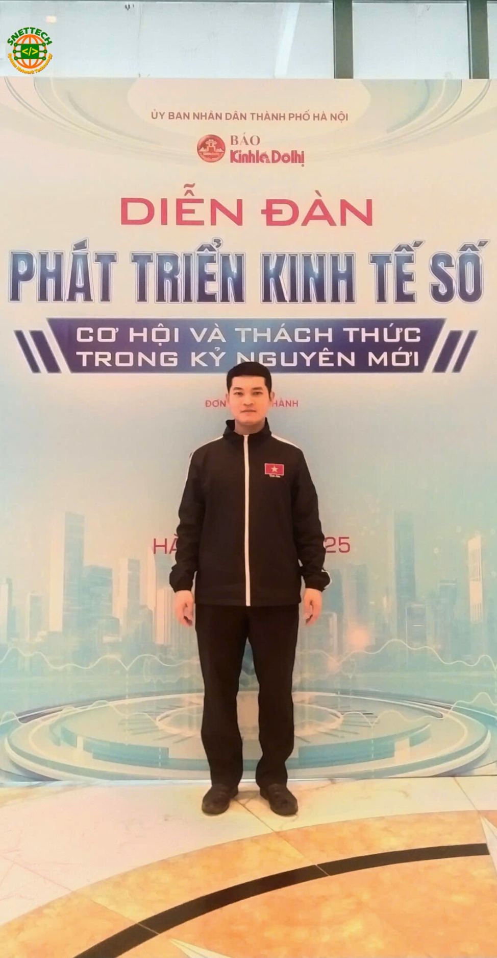 Đại diện Công ty Công Nghệ Snettech tham dự diễn đàn và cam kết cùng đồng hành phát triển kinh tế số trong kỷ nguyên mới 