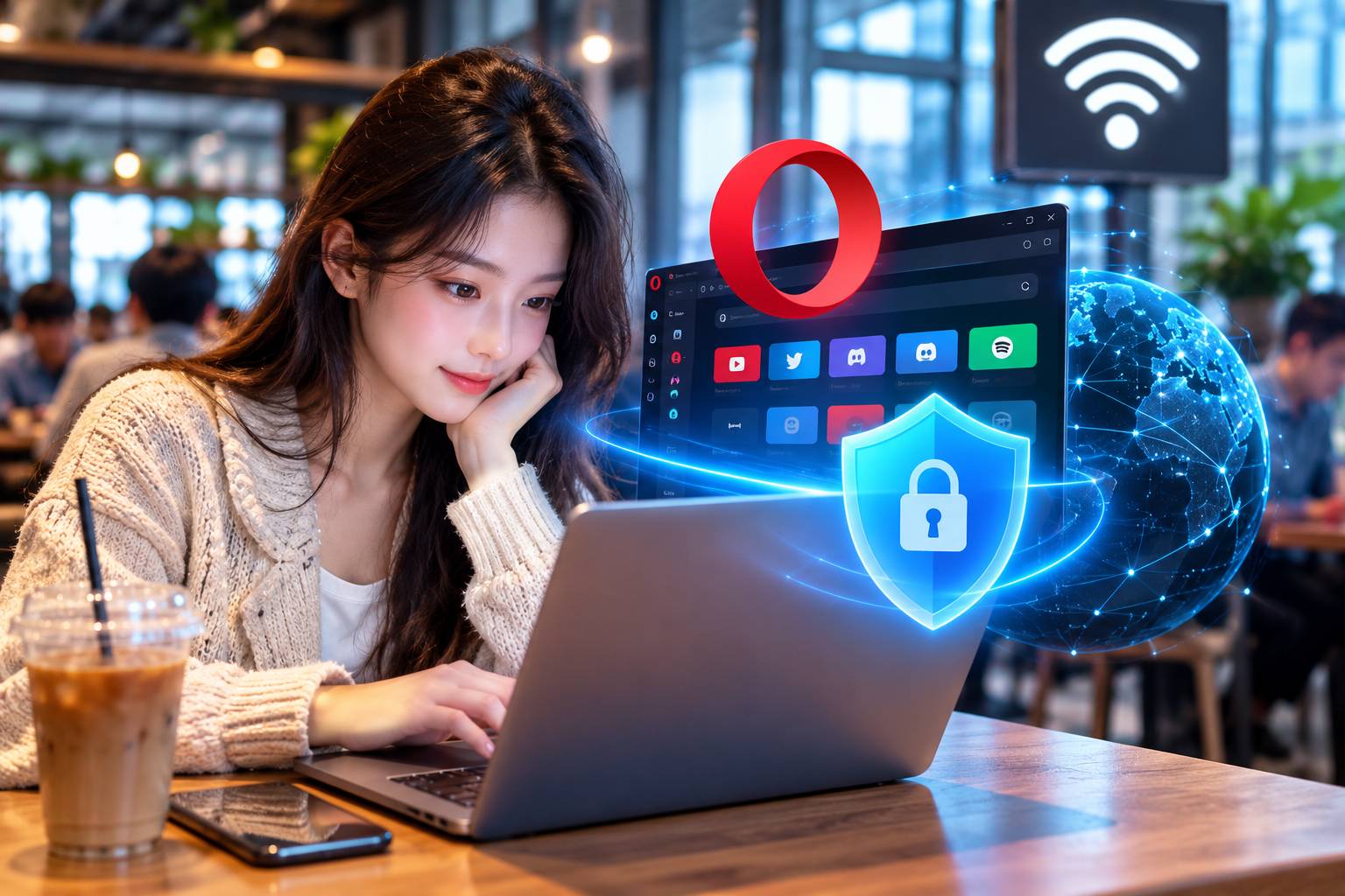 Hệ thống sẽ tự động mã hóa toàn bộ lưu lượng truy cập bằng chuẩn bảo mật cao cấp ngay sau khi phát hiện mạng không an toàn
