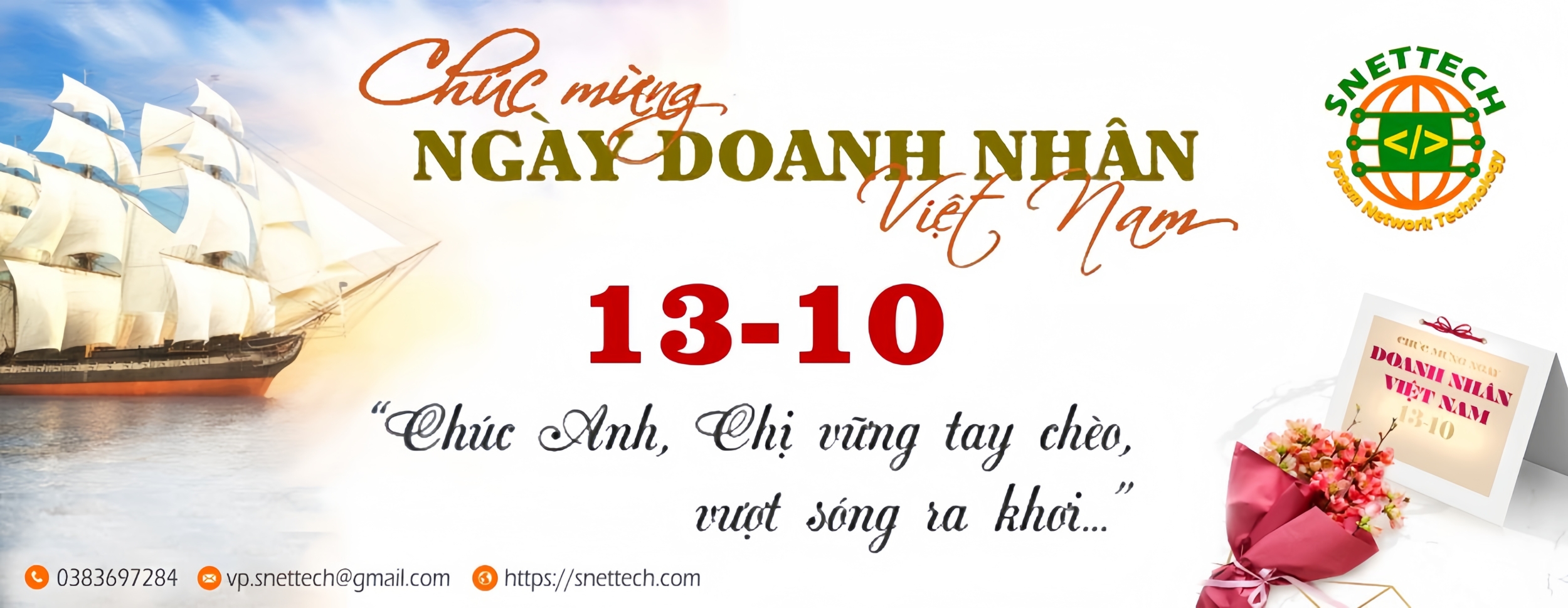 SNETTECH chúc mừng ngày Doanh Nhân Việt Nam 13/10