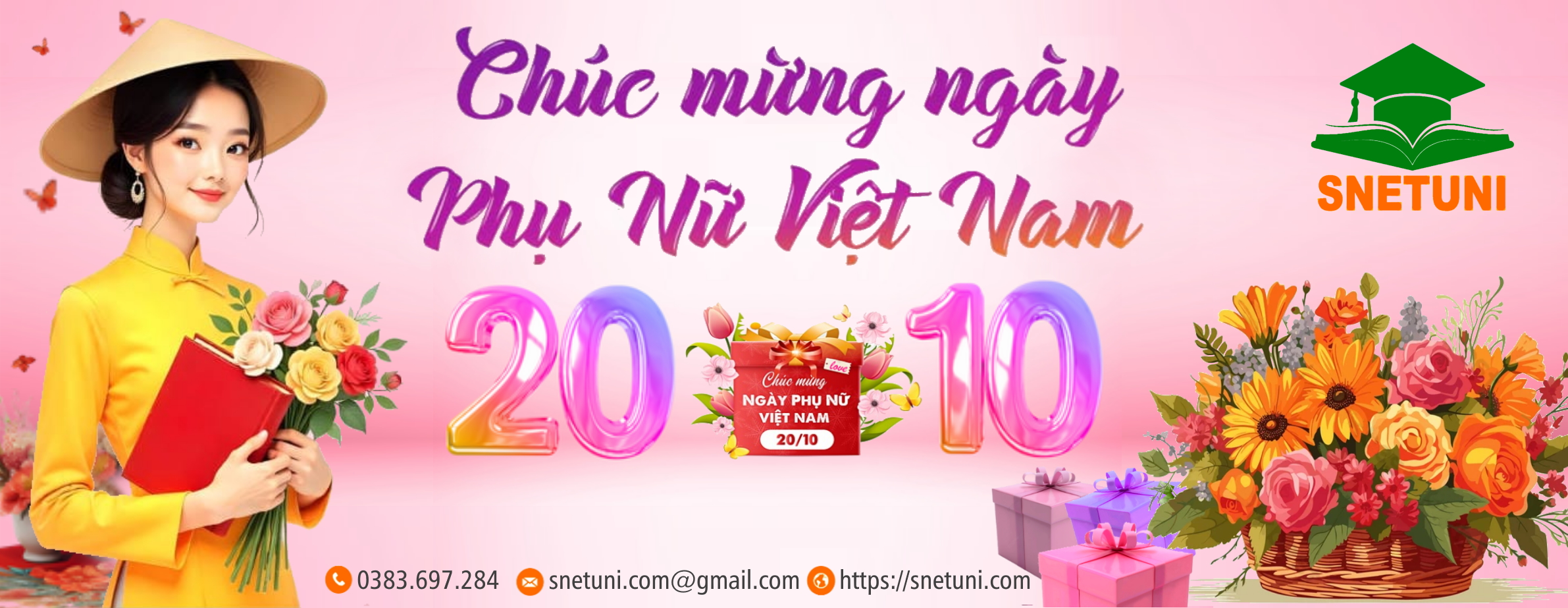 SNETUNI chúc mừng Ngày Phụ Nữ Việt Nam 20/10/2025
