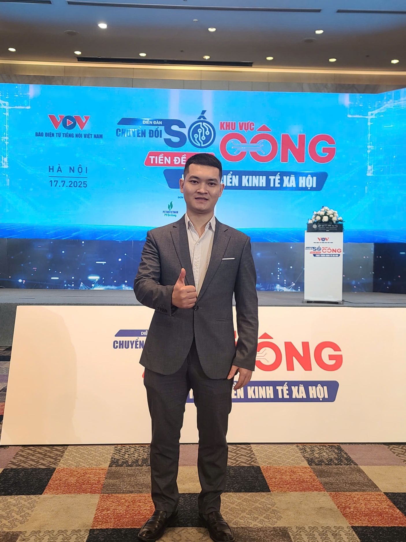 Đại diện công ty Công nghệ Snettech tham dự diễn đàn chuyển đổi số khu vực công do VOV tổ chức