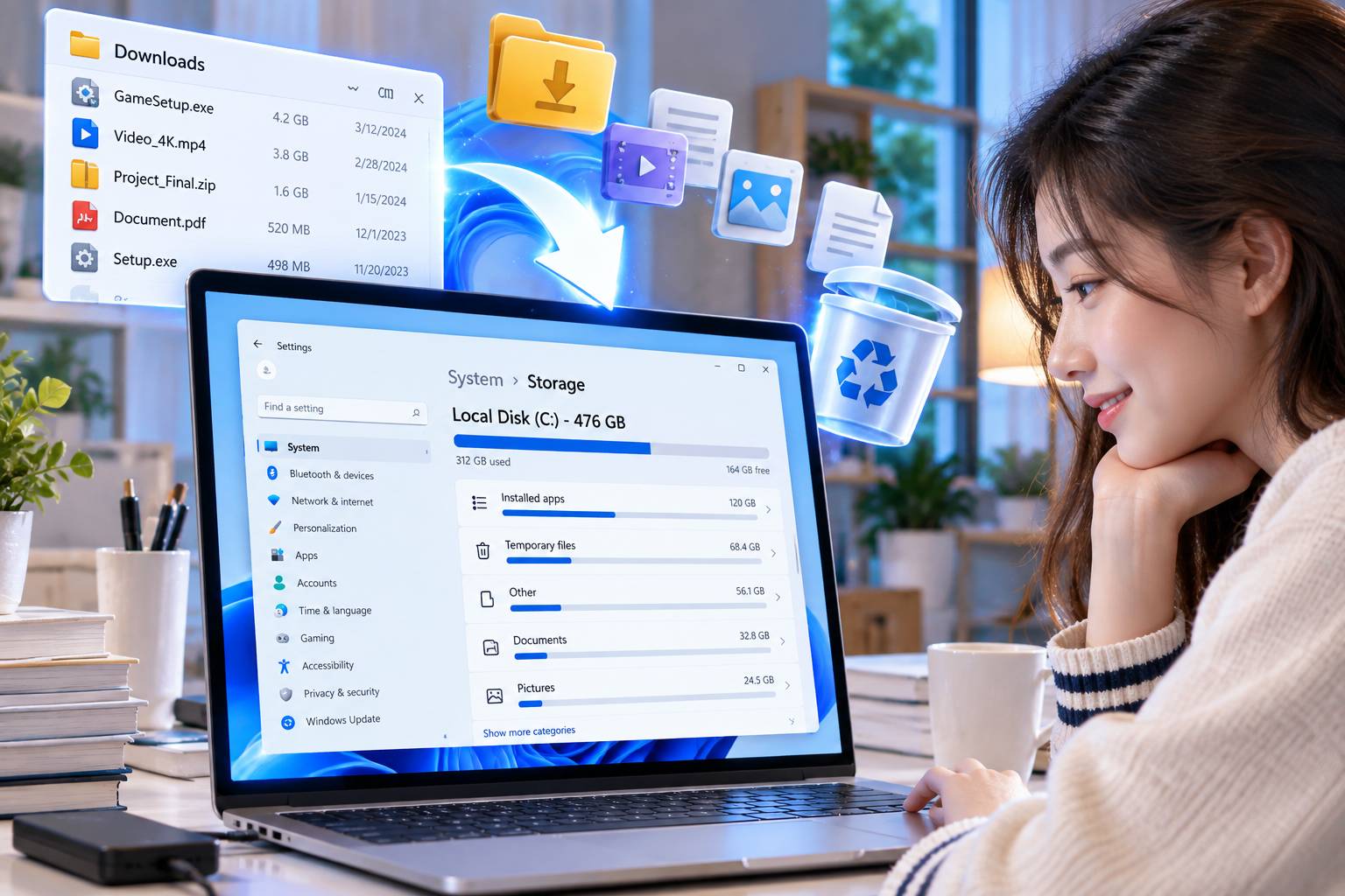 Dọn dẹp ổ C đúng cách giúp bạn quét sạch các file rác cứng đầu trên ổ C một cách an toàn