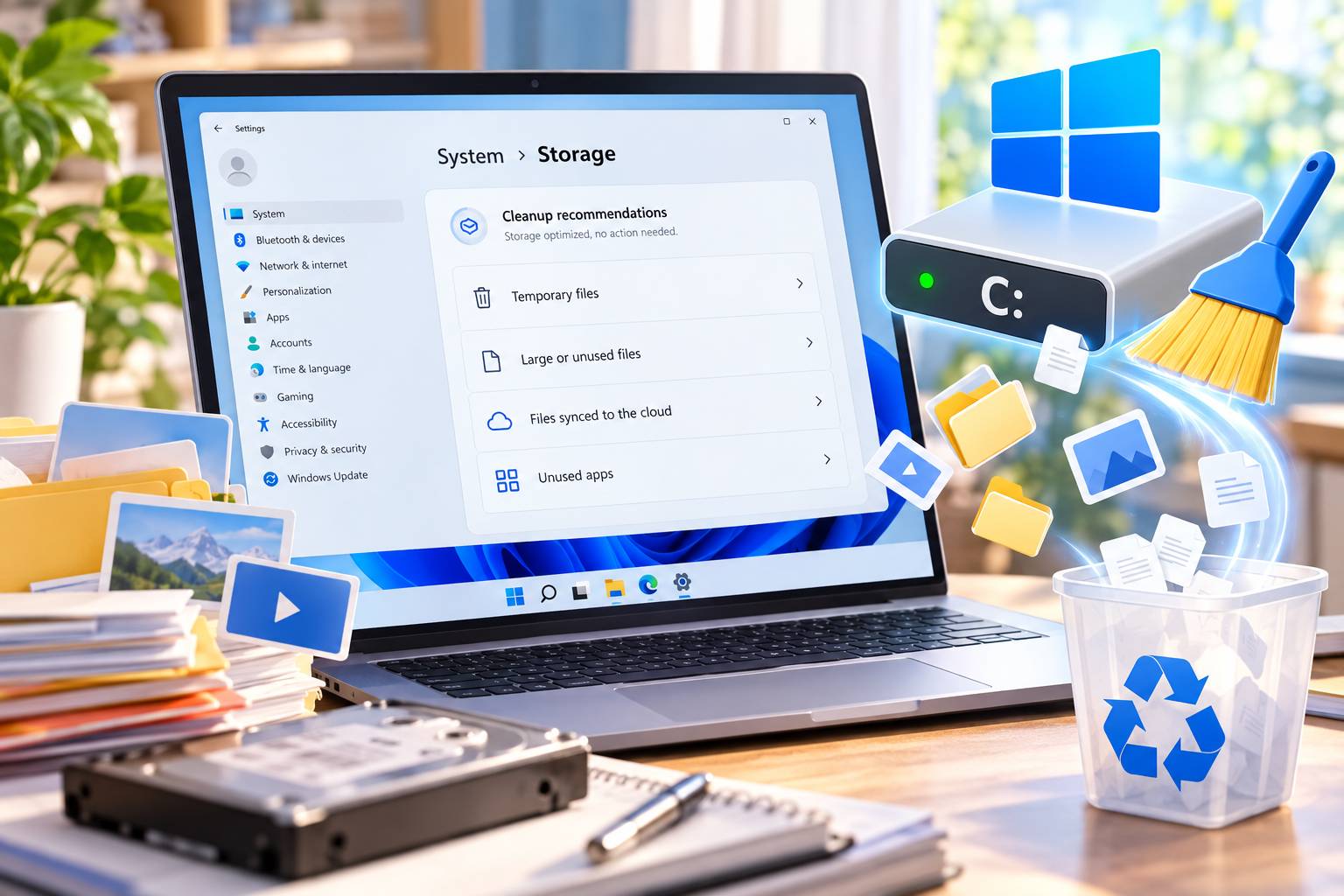 Sử dụng tính năng Storage Sense thông minh để không xóa nhầm file dữ liệu quan trọng