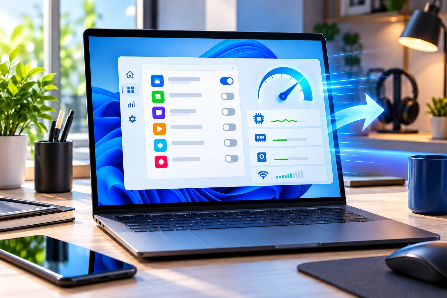  Tắt App khởi động Windows 11 không chỉ rút ngắn thời gian khởi động hệ điều hành mà còn giúp ngăn chặn tình trạng giật lag khi bạn vừa vào màn hình chính