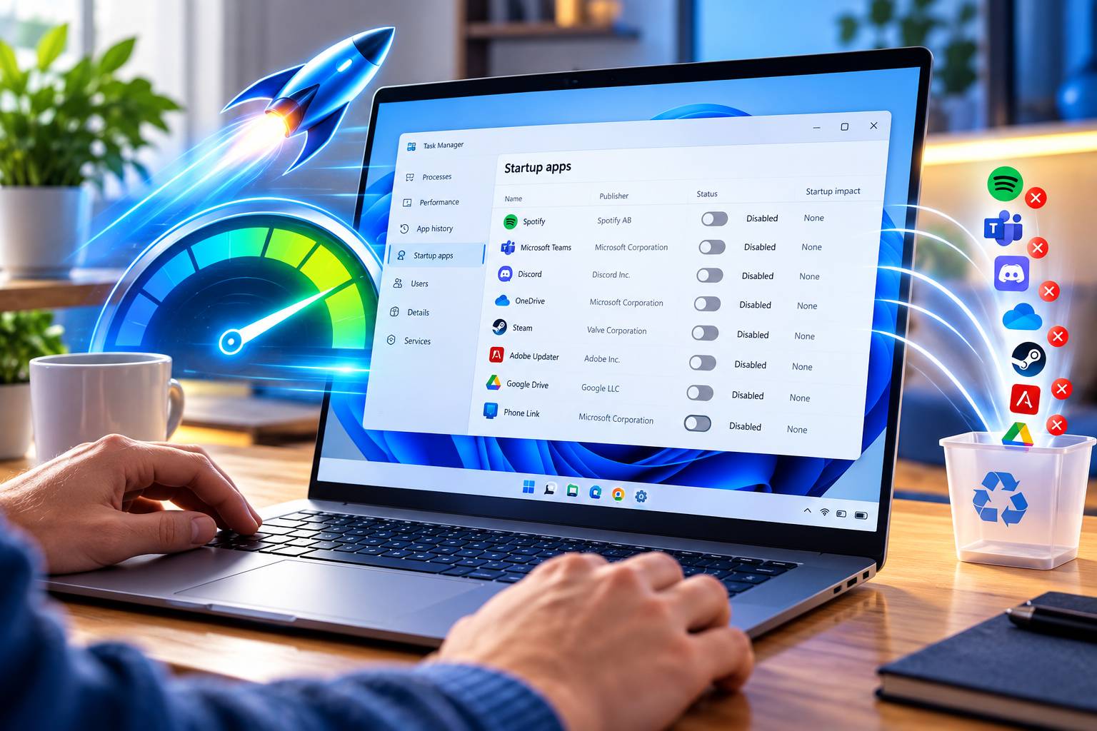 Tắt App khởi động Windows 11 là giải pháp đơn giản nhưng cực kỳ hiệu quả để tối ưu hóa hiệu suất chiếc máy tính