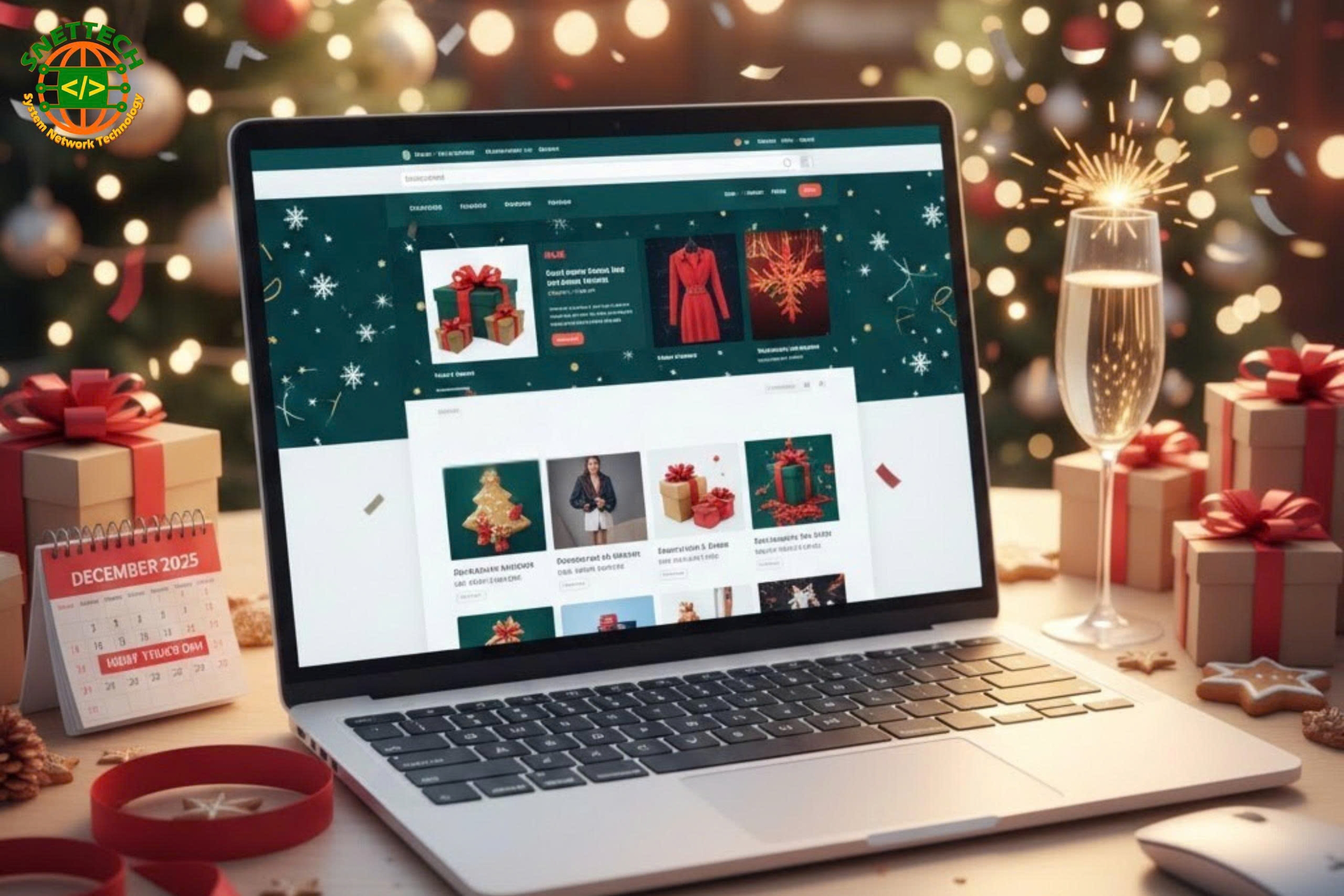 Thiết kế giao diện đồ họa phù hợp với Giáng sinh & Năm mới 