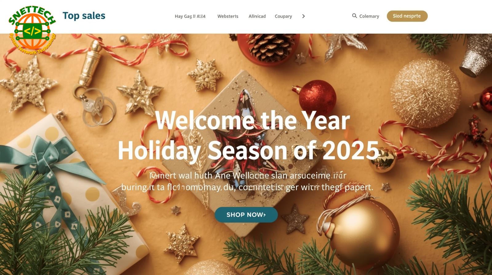 Loạt giao diện website đẹp mắt cho thiết kế website bán hàng mùa lễ hội cuối năm 